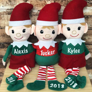 personalized plush elves