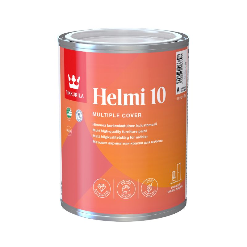 Tikkurila Helmi Acrylic Matt 10 Colours – Colour Supplies