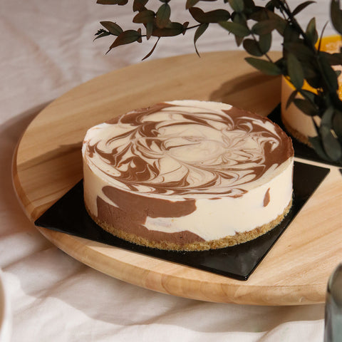 Marble Chocolate Frozen Cheesecake | Cake Together | Birthday Cake