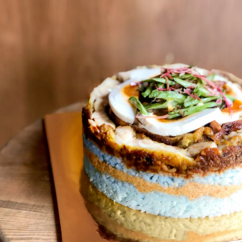 Nasi Kerabu Cake by After Black | Cake Together | Birthday Cake Delivery