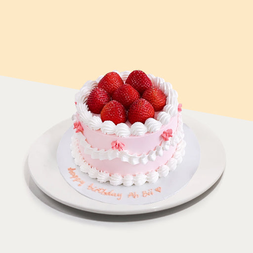 Vintage Strawberry 5 inch - Cake Together - Online Birthday Cake Delivery