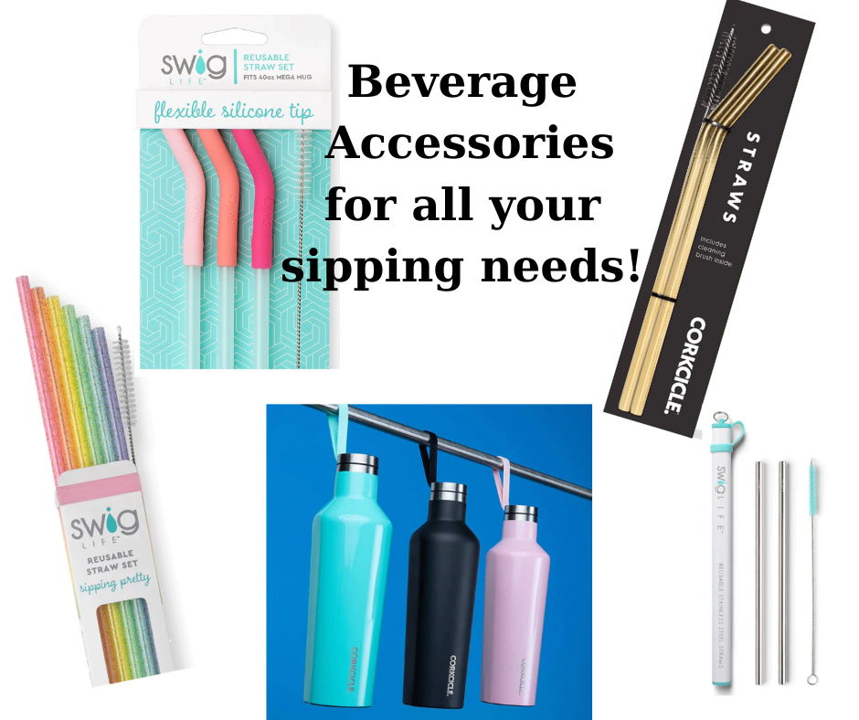 Enhance Your Swig Experience with Reusable Straw Topper Sets