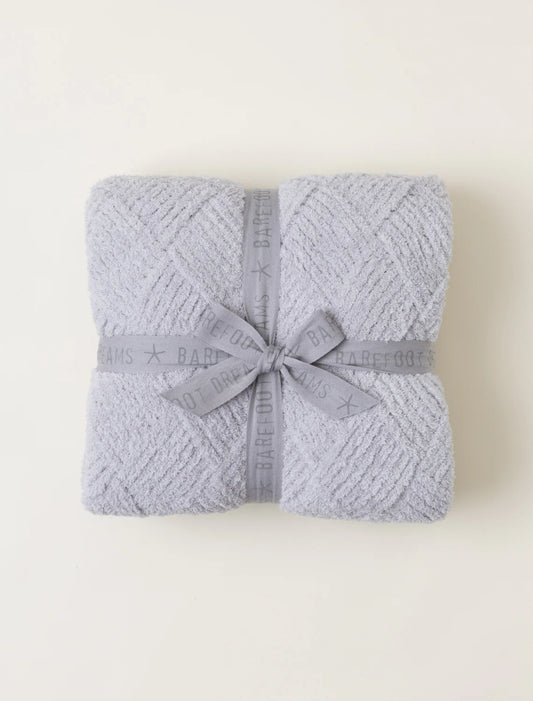 Barefoot Dreams - CozyChic® Ocean Reflection Blanket- ALMOND DOVE GRAY