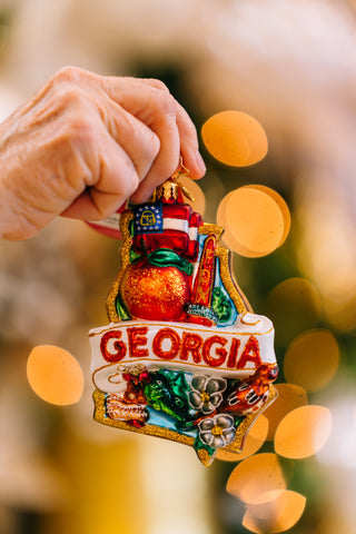 Christopher Radko State of Georgia Ornaments from Findlay Rowe