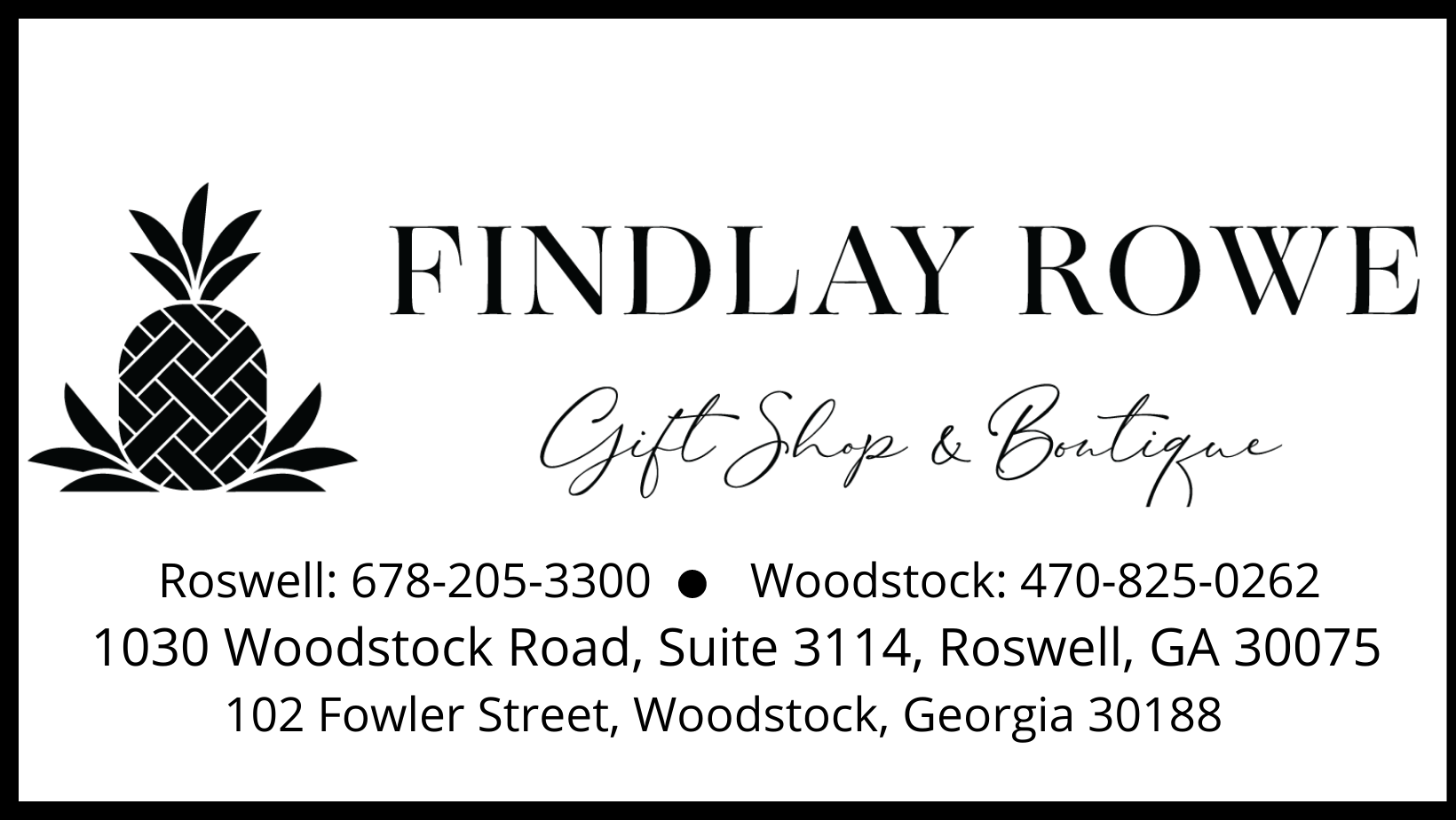 Findlay Rowe Gift Shop & Boutique