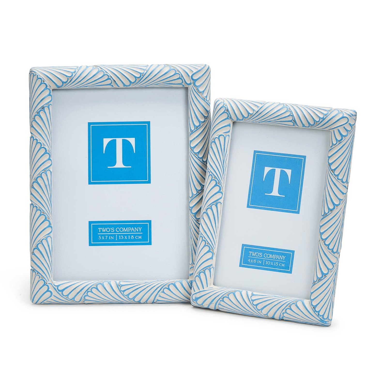 Two's Company Wicker Weave S/2 Photo Frames