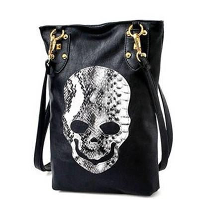 skull messenger bag