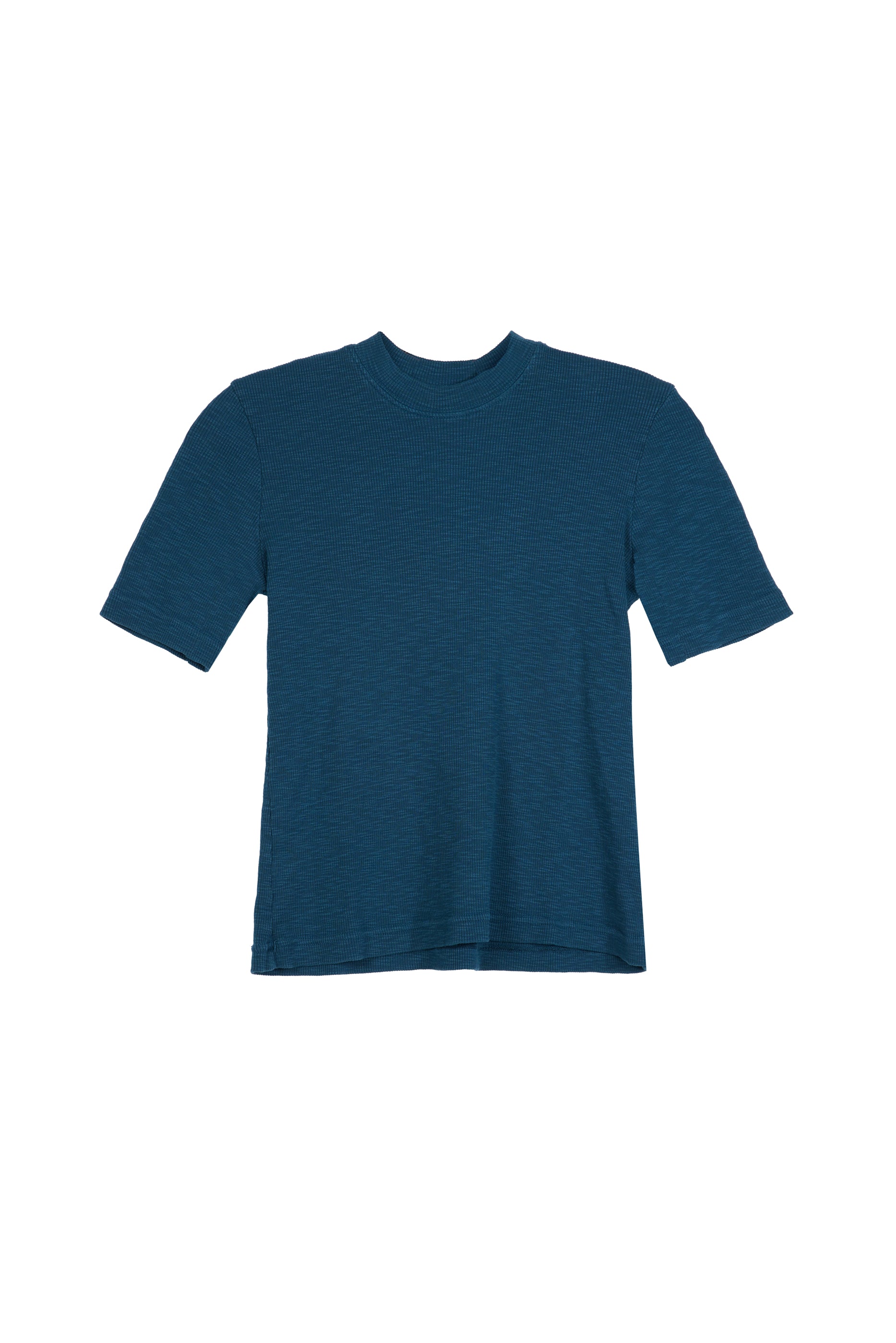 Ribbed T-Shirt   Aegean Blue
