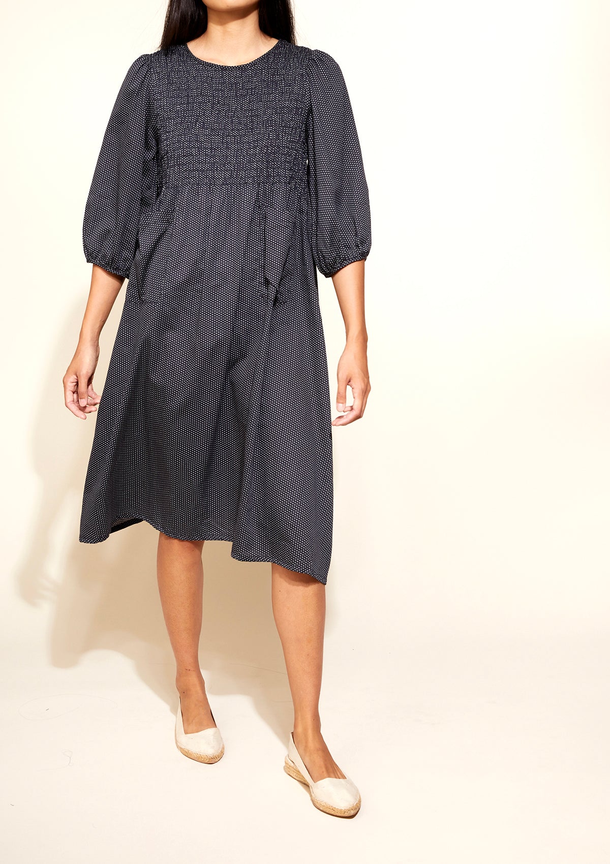 Hosono Dress   Black Dot