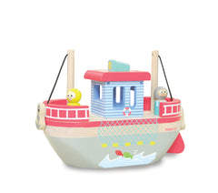 Trawler Ted Fishing Game wooden boat toy