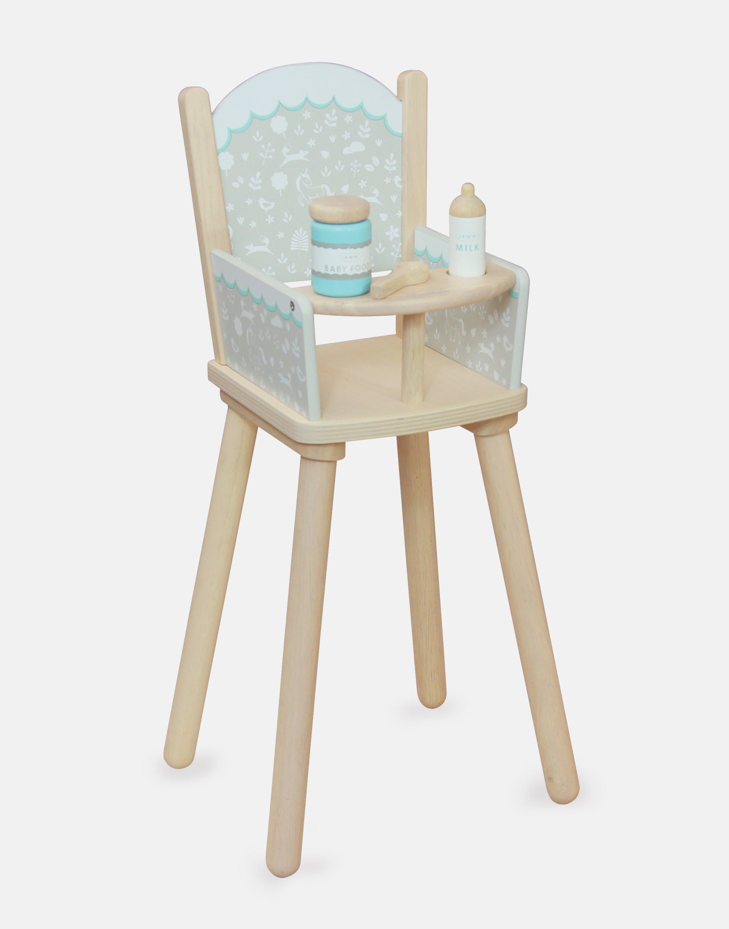 wooden toy high chair