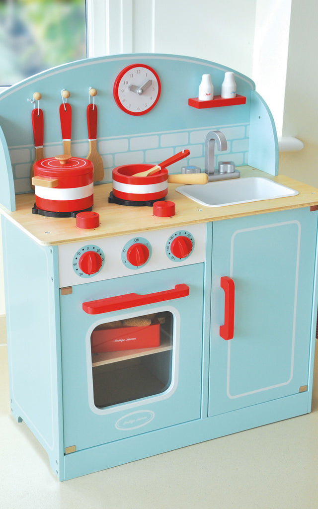 Kitchenette Diner Wooden Toy Kitchen Imaginative Play - Indigo Jamm
