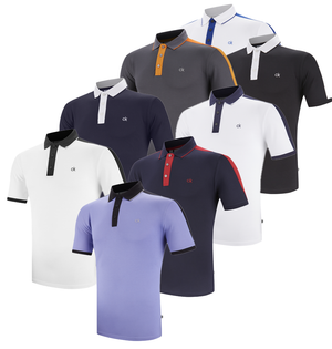 Calvin Klein Mens Golf Drytech Contrast Polo Shirt - C9630 - Just Golf  Online