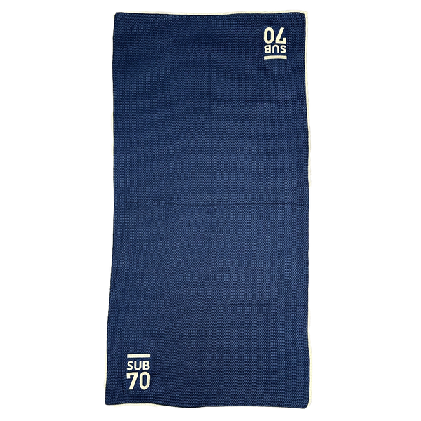 Sub70 Deluxe Waffle Tour Towel in Navy - Just Golf Online