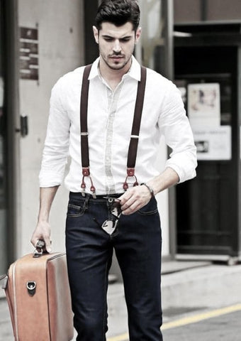How To Wear Suspenders With Jeans For Men