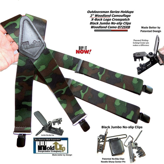 Holdup Advantage Pattern Camouflage Hunting Suspenders – Holdup