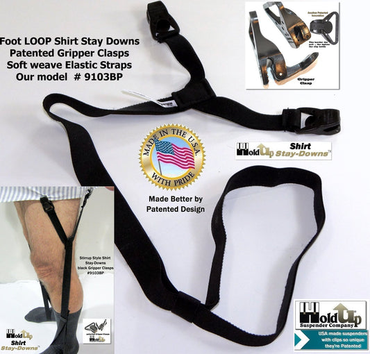 Hold-Up Crisscross Stay-Downs: US Patented Sheet Straps & Gripper