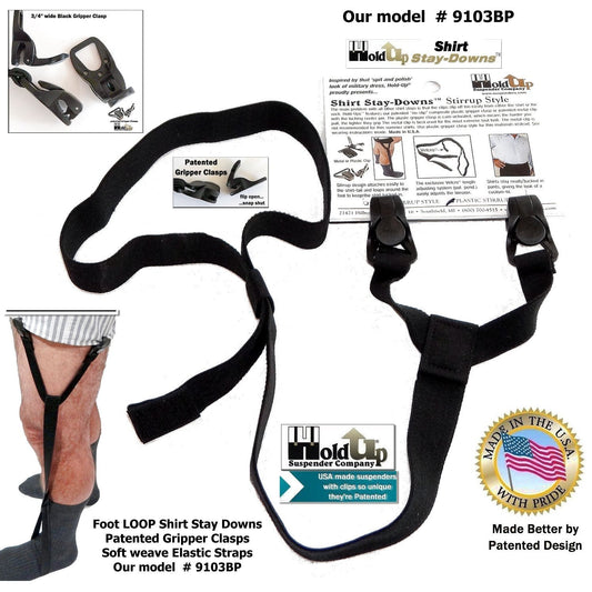 Hold-Up Crisscross Stay-Downs: US Patented Sheet Straps & Gripper Clasps –  Holdup-Suspender-Company