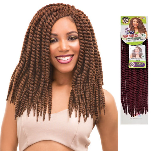 Janet Collection Pre Loop Crochet Braid 2x Slim Mambo Twist