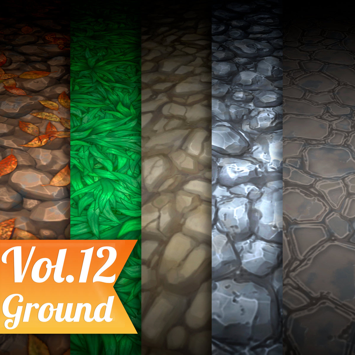 Stylized ground texture.