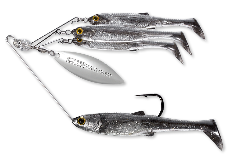 LiveTarget Baitball Spinner Rig - Smallmouth & Largemouth Bass - Smallmouth  & Largemouth Bass