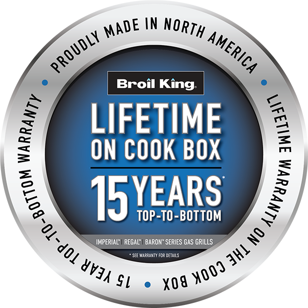 Broil King 15 Year Top to Bottom Warranty