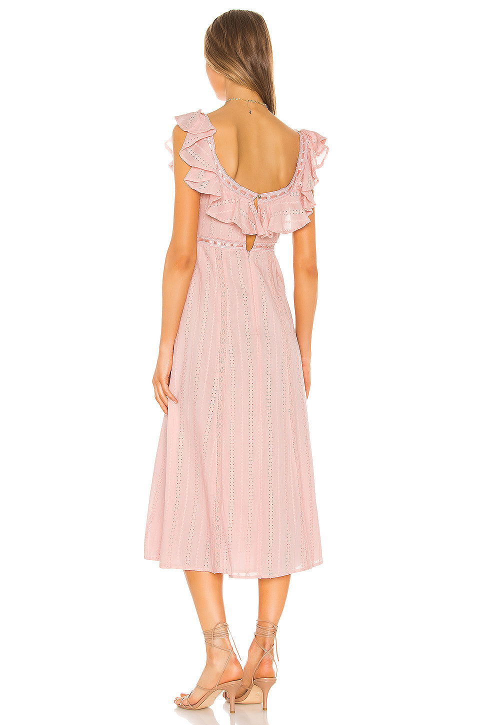 Ande Midi Dress in Baby Pink – TULAROSA