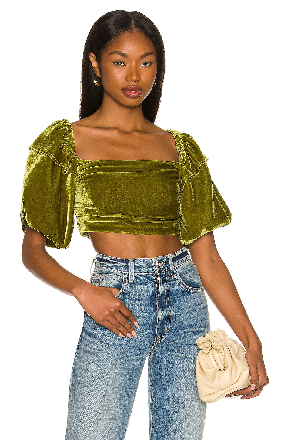 Mirella Top in Dark Olive – TULAROSA (a Revolve Group company)