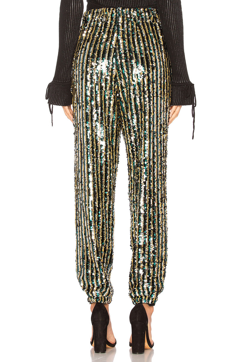 Cara Sequin Pant in Multi – TULAROSA