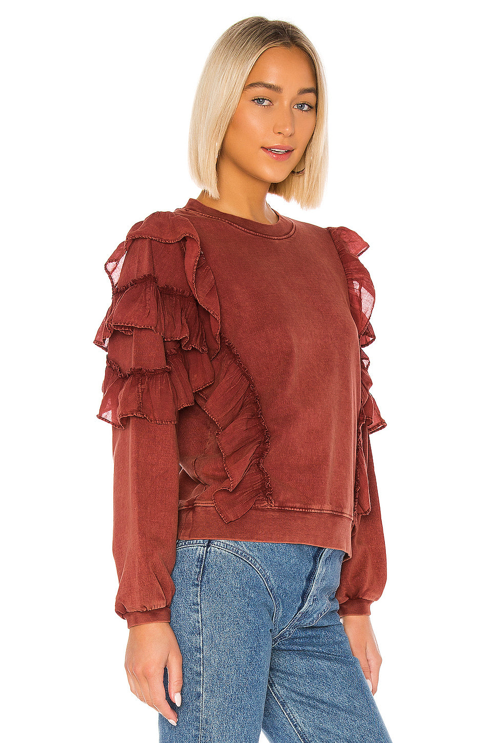 tularosa cat ruffle sweater