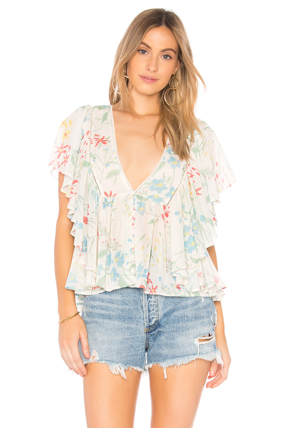 Jojo Blouse in Del Mar Floral – TULAROSA