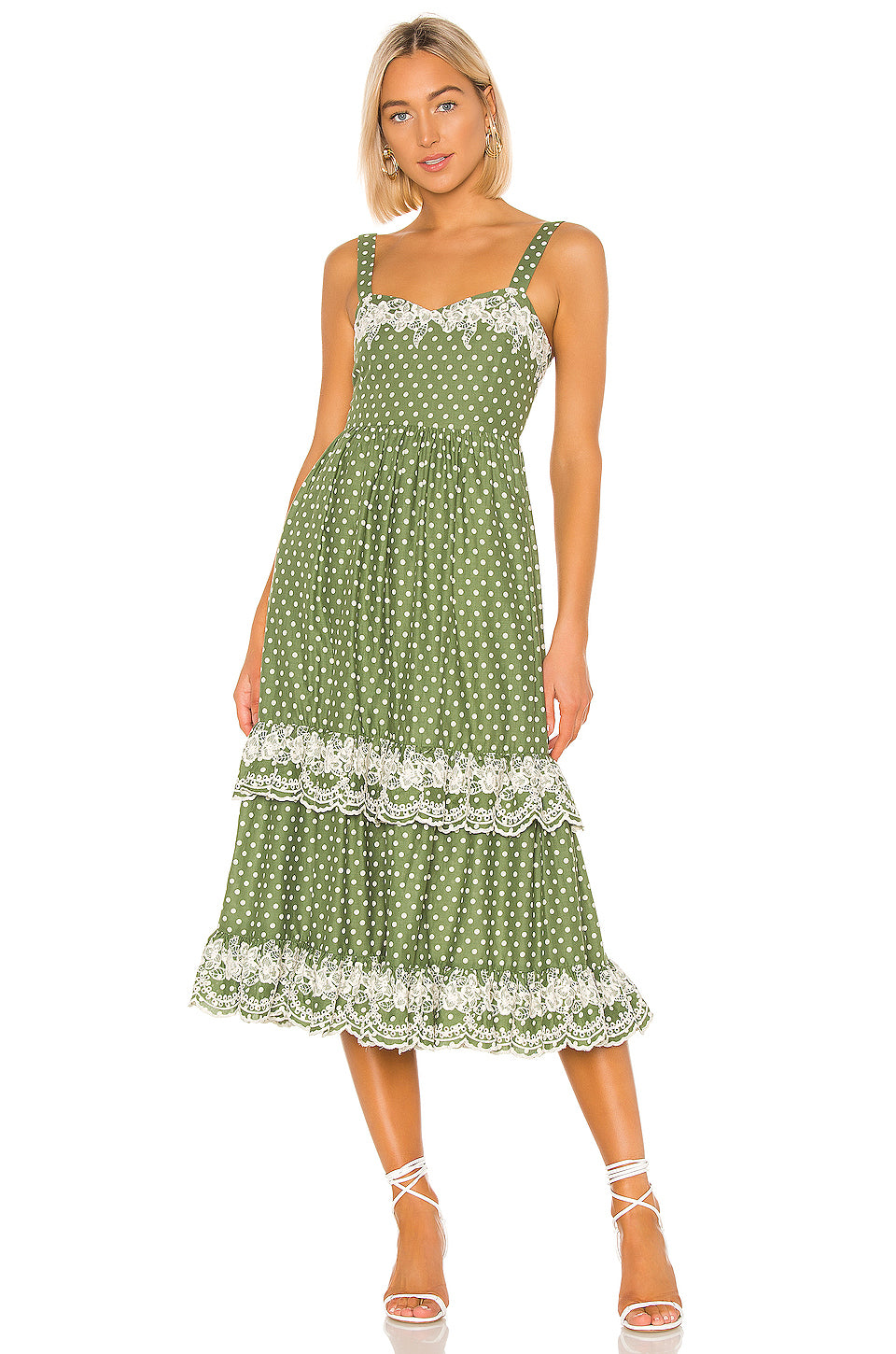 tularosa polka dot dress