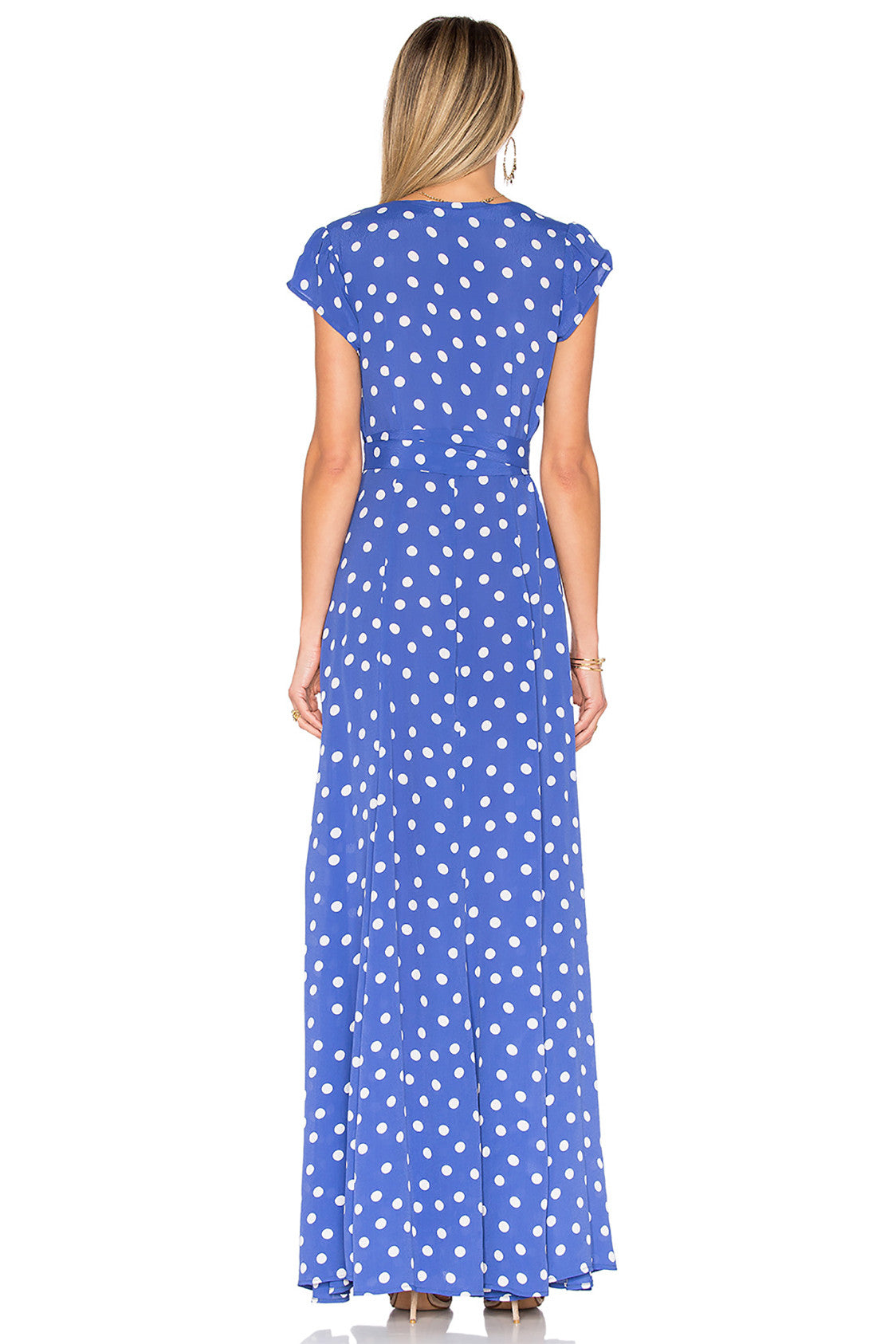 tularosa sid wrap dress polka dot