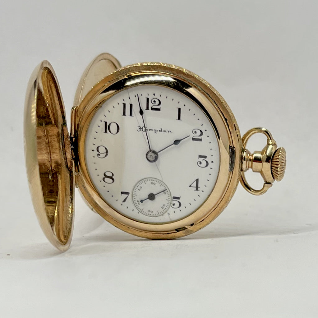 vintage scene pocket watch