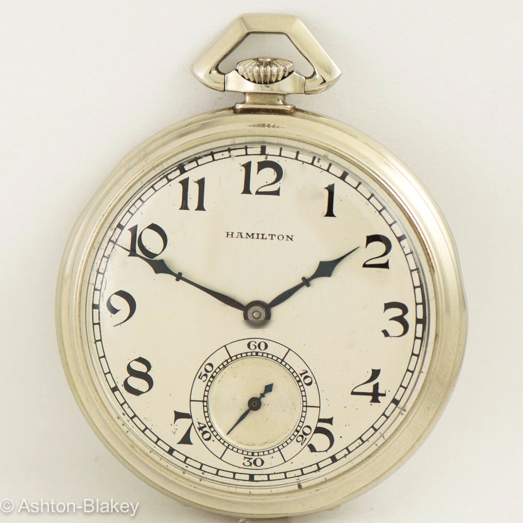 hamilton gold pocket watch value