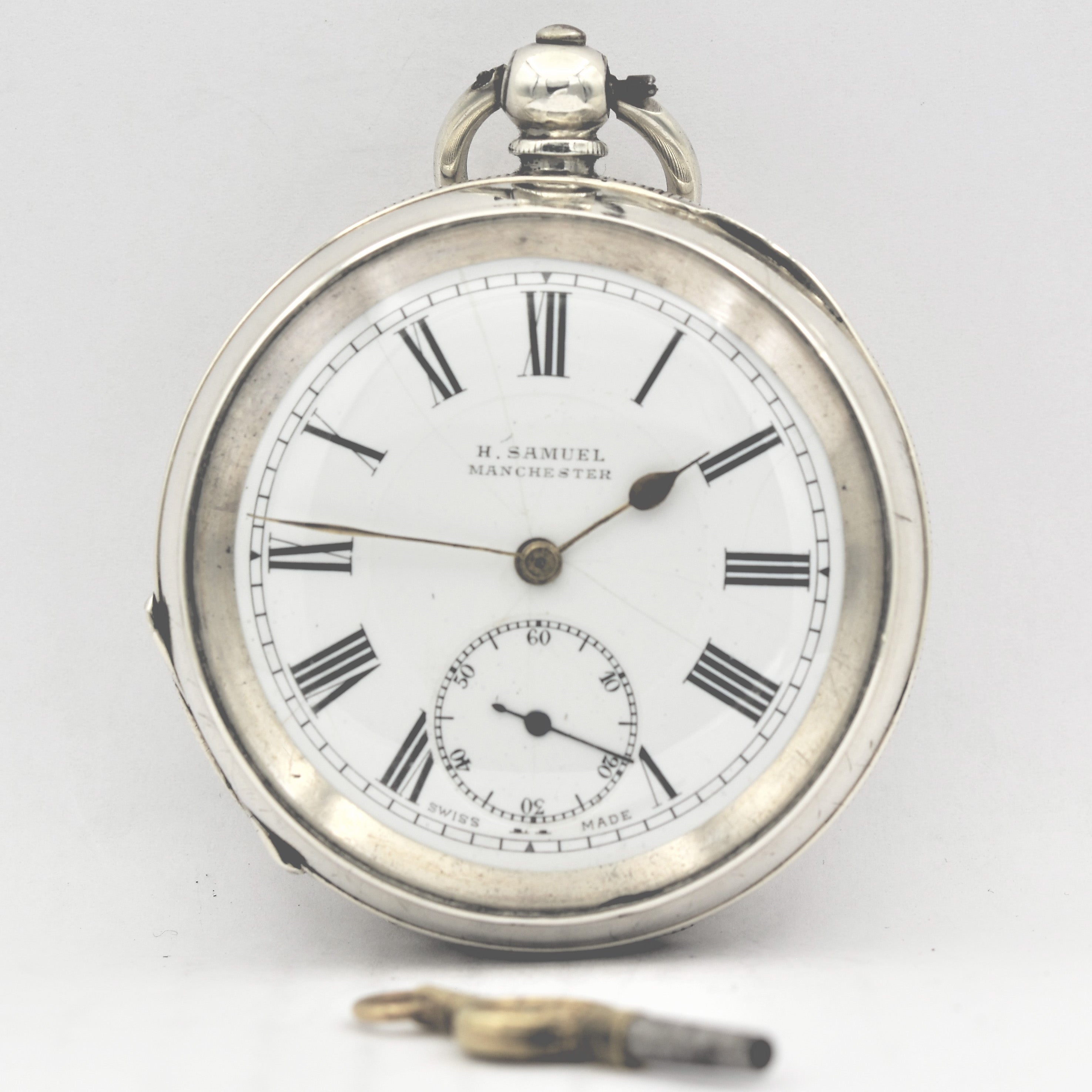 vintage silver pocket watch