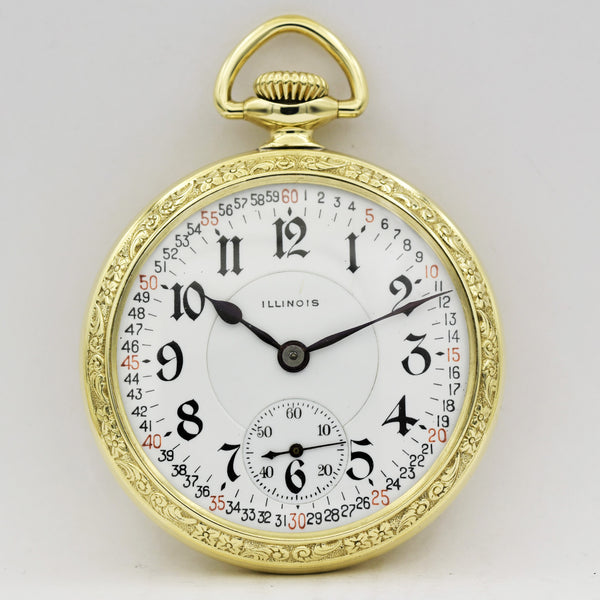 ILLINOIS RAILROAD Pocket Watch - Ashton-Blakey Vintage Watches