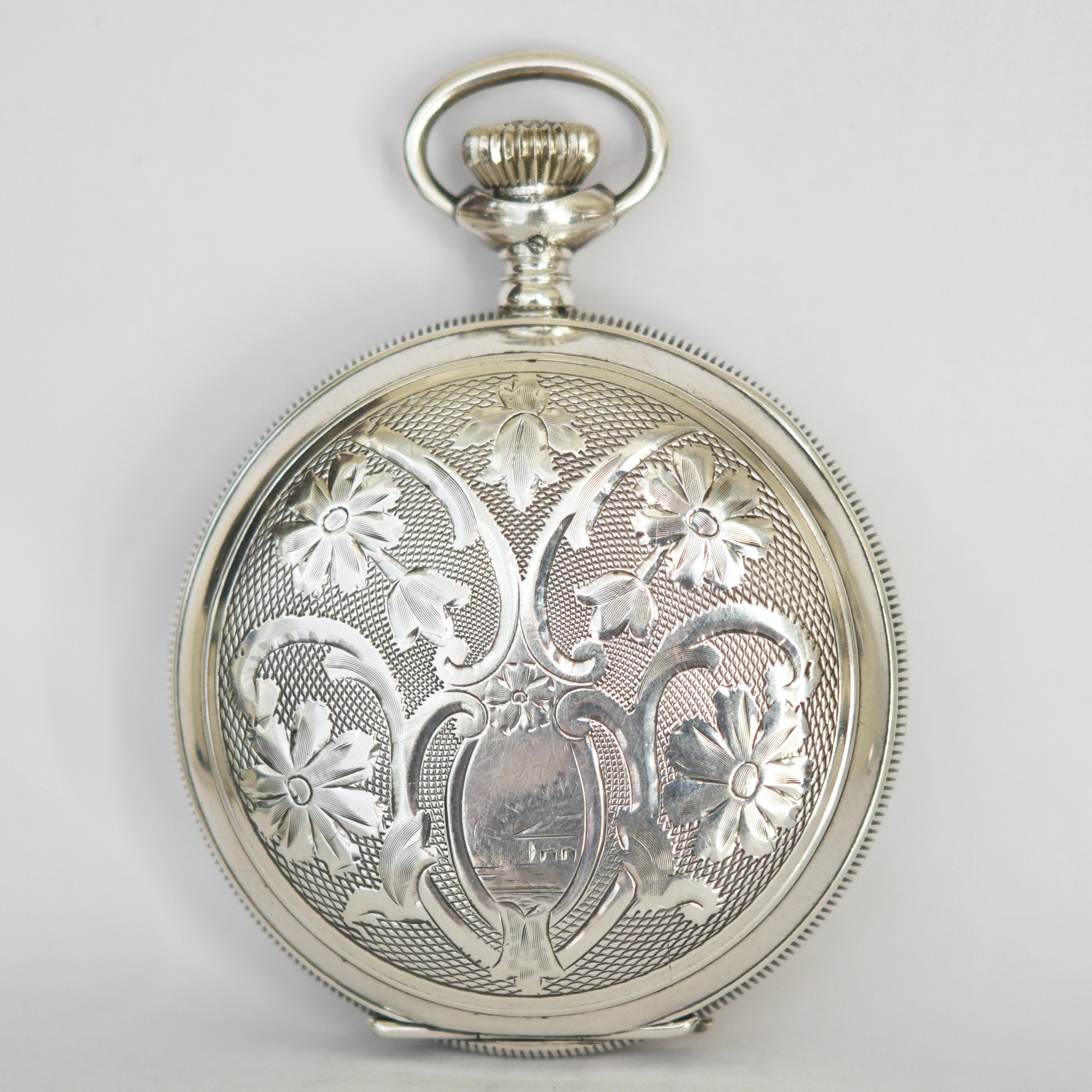 vintage silver pocket watch