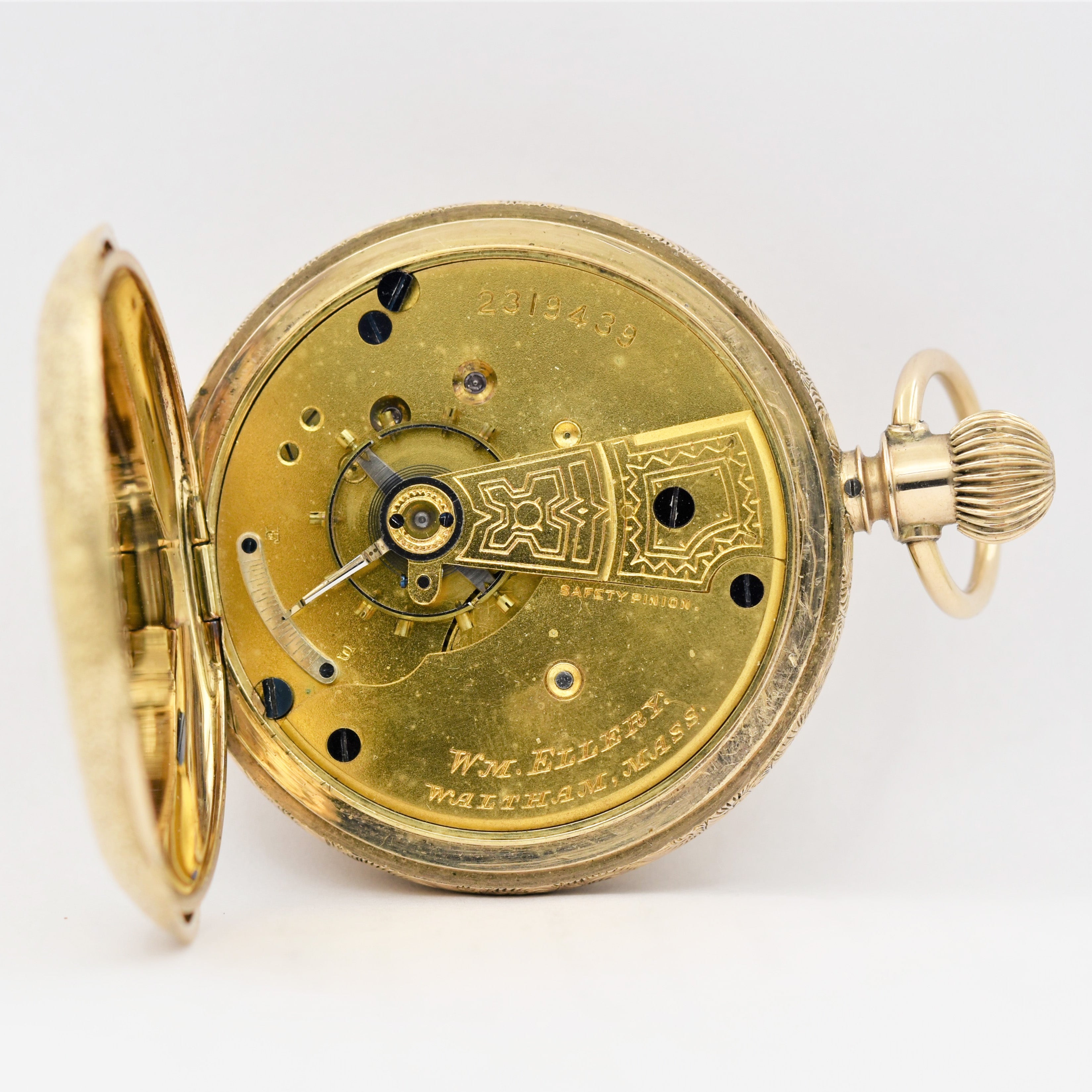 waltham fahys pocket watch permanent case