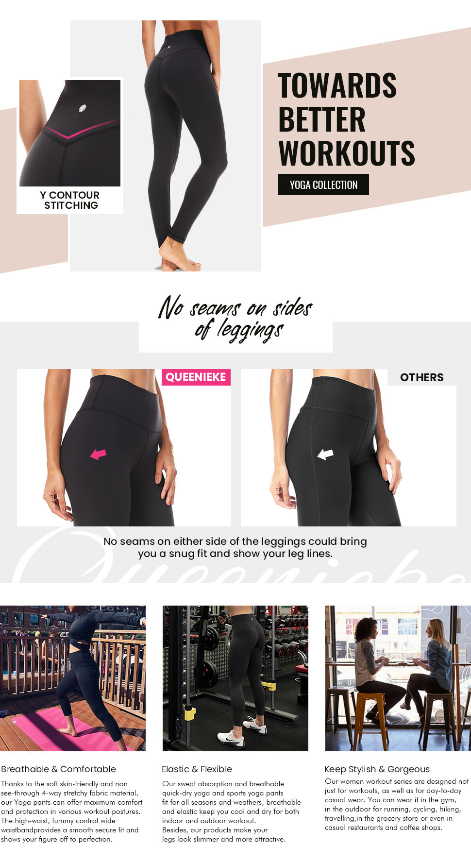 Yoga Pants Tummy Control Workout Pants Running Pants Cycling