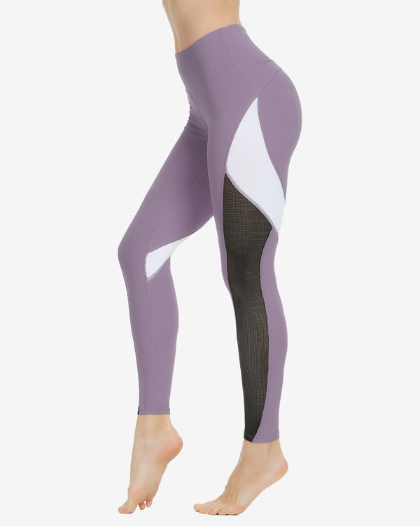 Queenie Ke - Queenie Ke Women 23 Yoga Pants Color Blocking Mesh