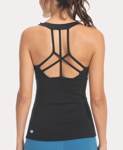 Womens Yoga Workouts Strappy Back Sport 