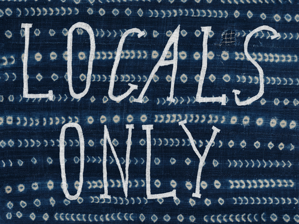 Locals Only Print 18 X24 Boho Pillow