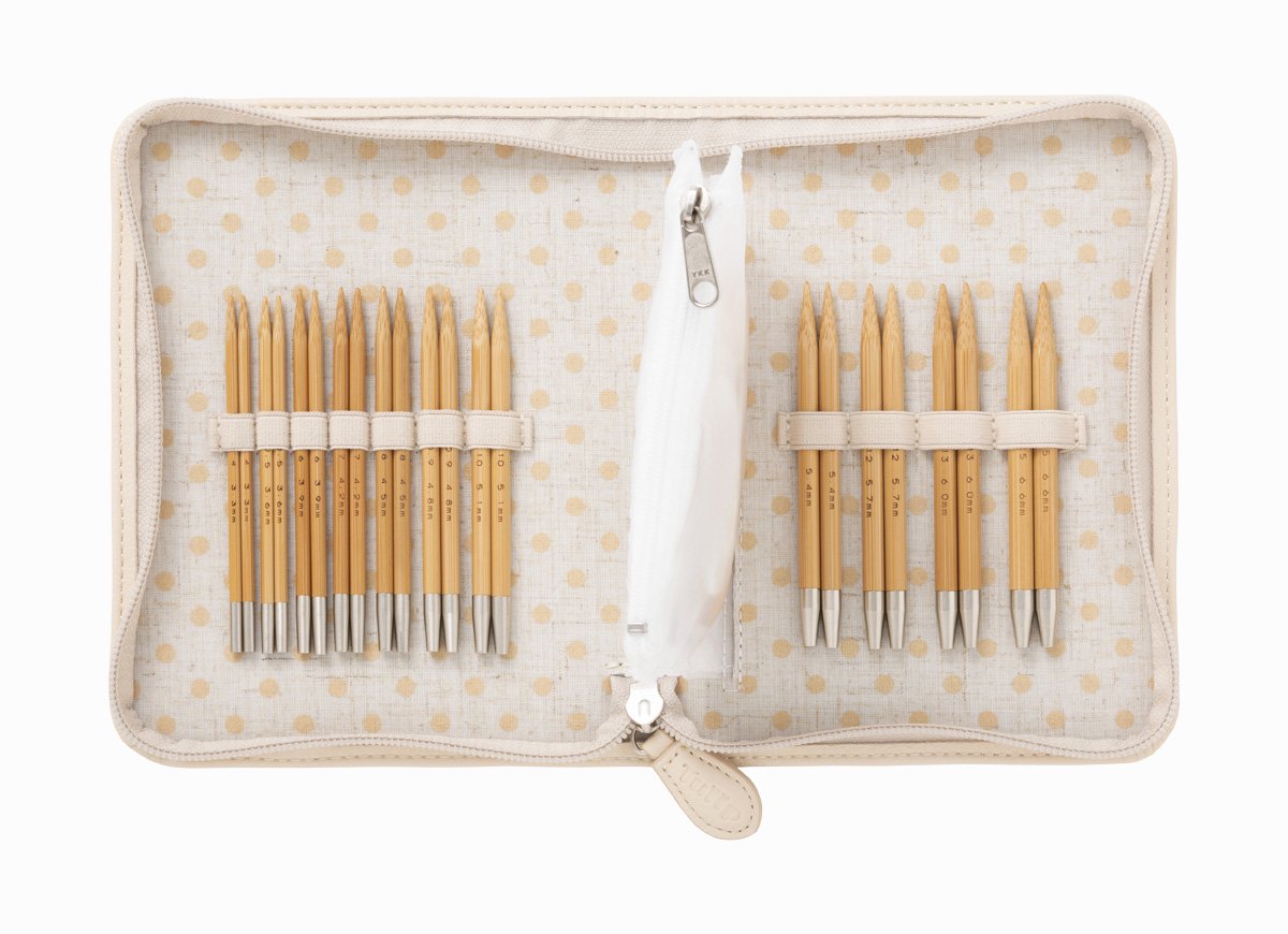 CarryC Interchangeable Bamboo Knitting Needle Set