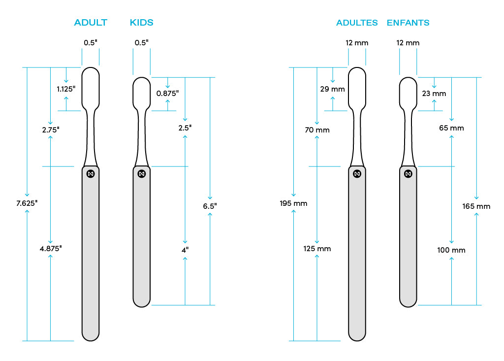 Nada Toothbrush Dimensions