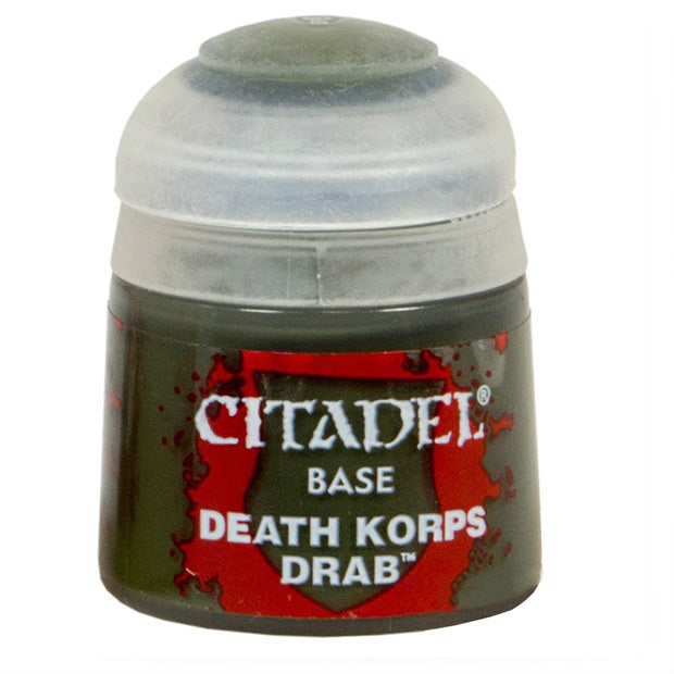 Citadel Paint: Base - Death Korps Drab (12ml) — LVLUP GAMES