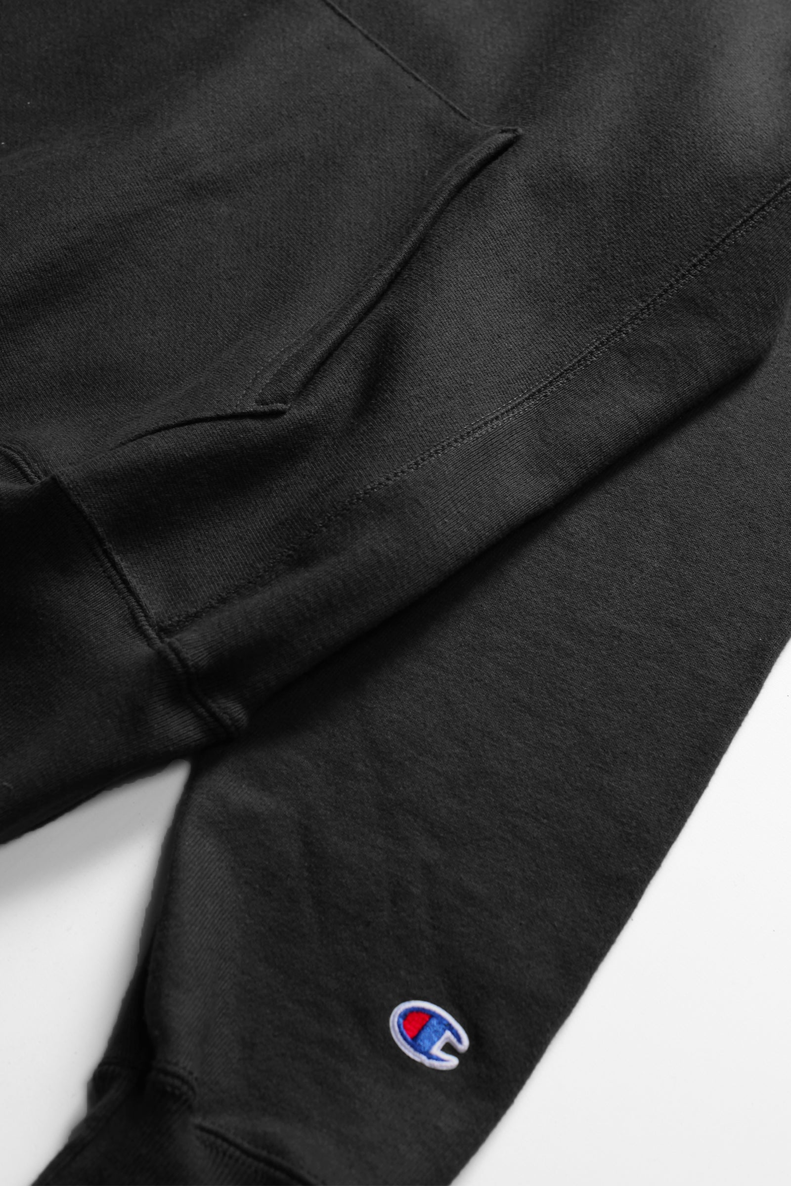 Champion - 12oz USA Reverse Weave Hoodie - Black | Blacksmith Store