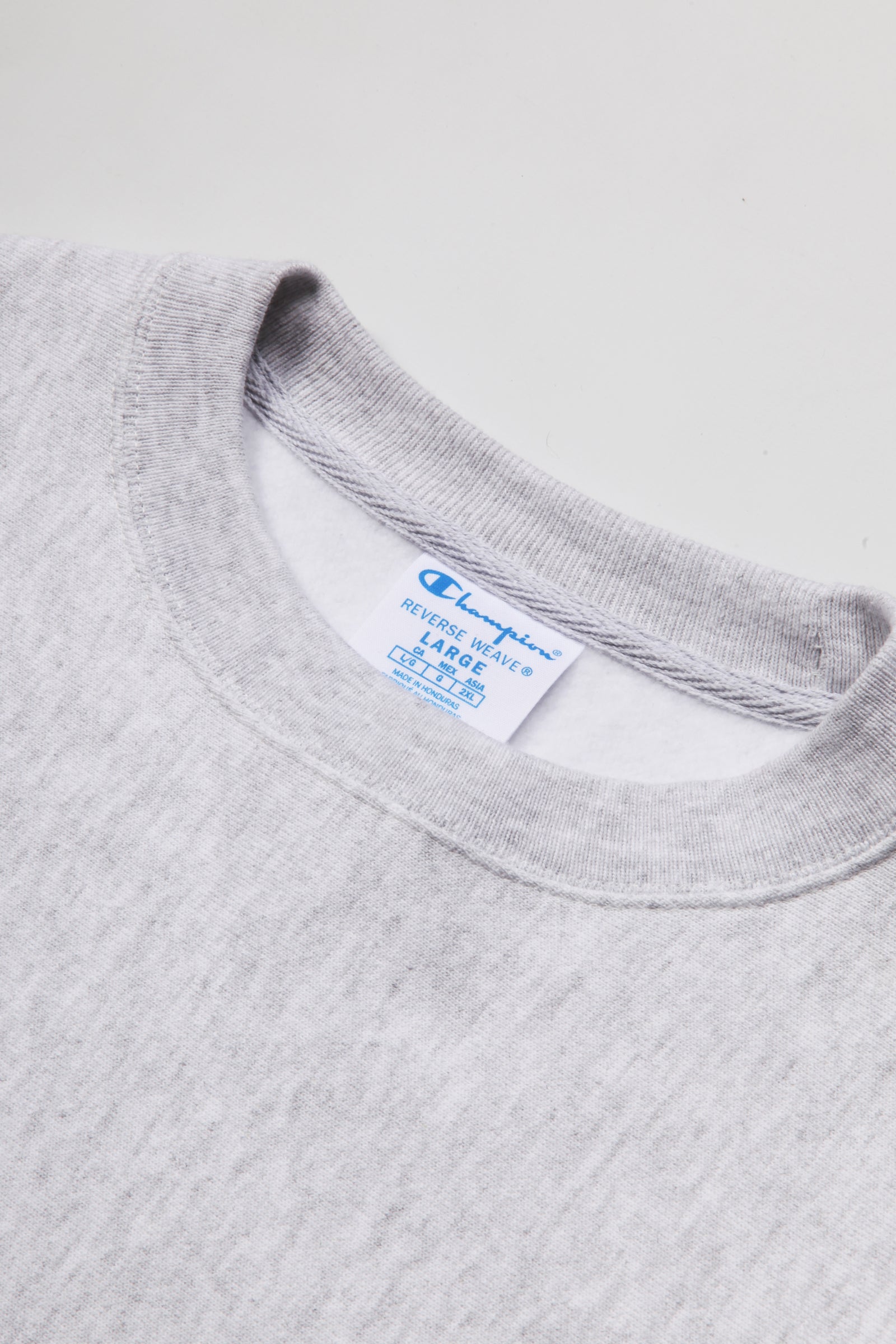 Champion - 12oz USA Reverse Weave Crewneck - Ash Grey | Blacksmith Store