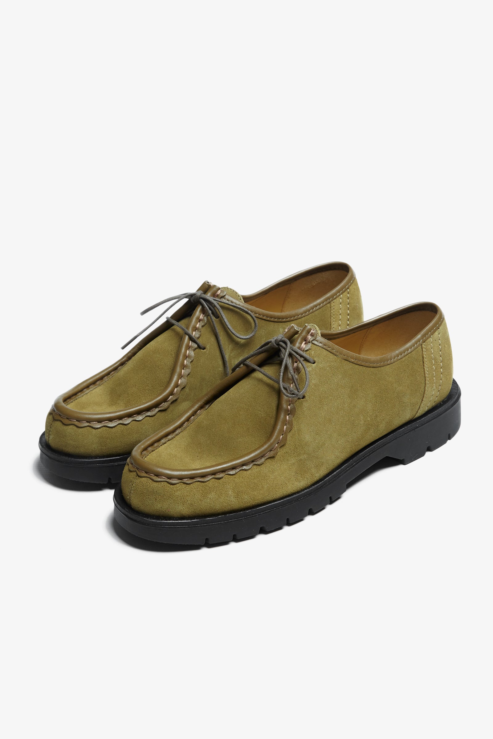 Kleman - Padror Moc Toe Shoe - Khaki Suede | Blacksmith Store