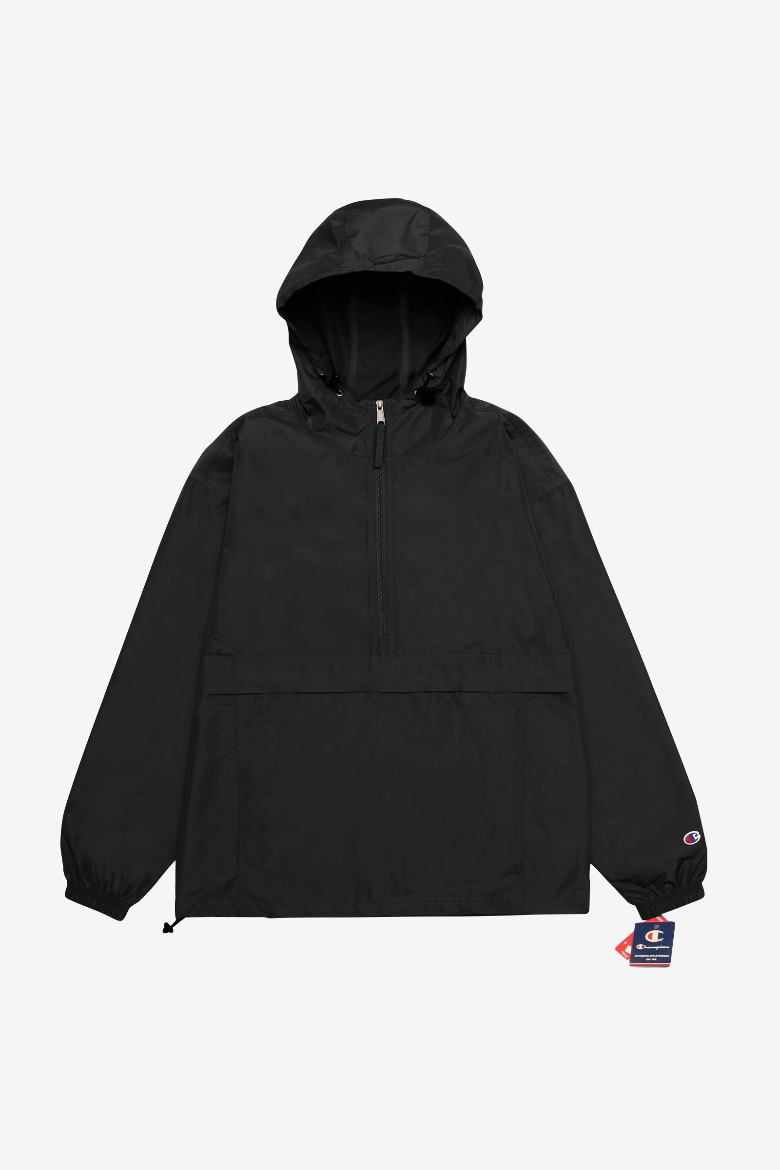champion packable anorak jacket black